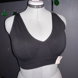 Black Bralette Removable Padding